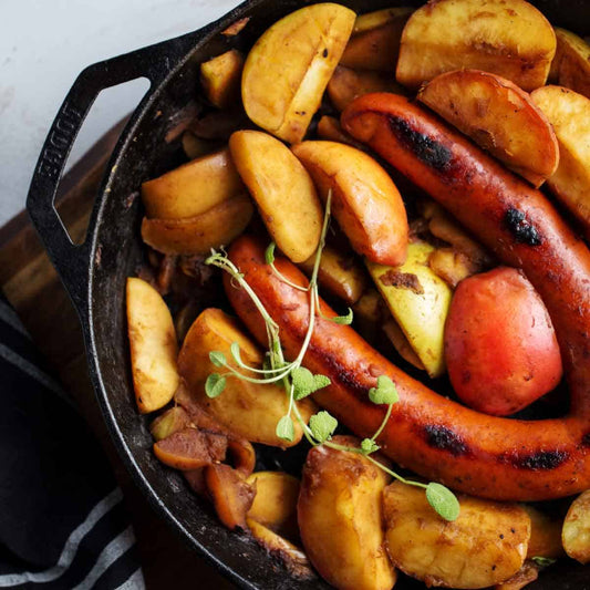 Cozy Fall Recipe: Apple and Sausage Skillet