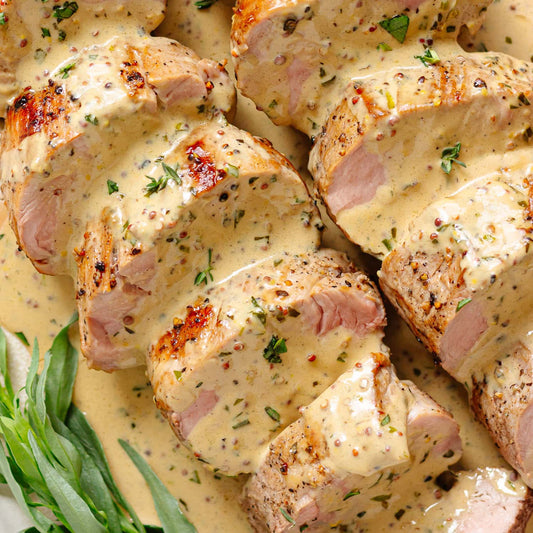 Cozy Comfort Food: Pork Tenderloin with Creamy Mustard Sauce