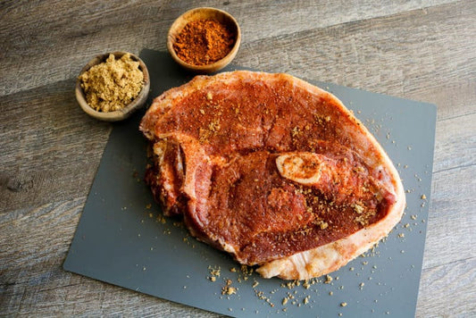 HERITAGE RED WATTLE PORK, FRESH BONE IN HAM ROAST