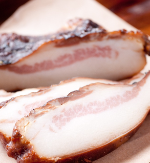 HERITAGE RED WATTLE PORK, JOWL BACON CURED